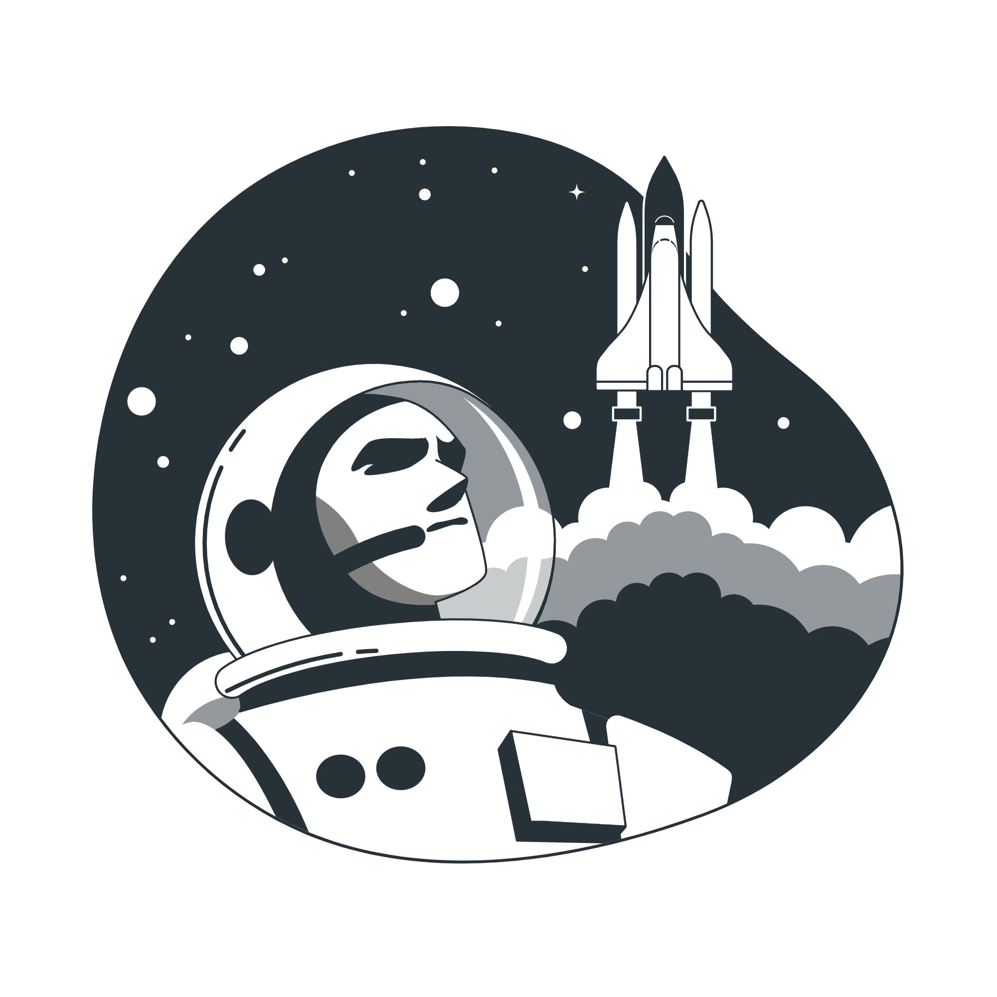 Astronauta da criação de sites
